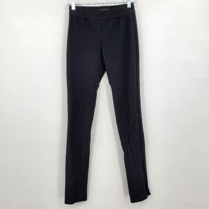 BCBGMaxAzria Black Tall Leggings with Hem Zippers
